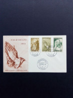 SAARGEBIET MI-NR. 365-367 FDC VOLKSHILFE 1955 GEMÄLDE (VI) ALBRECHT DÜRER - Briefe U. Dokumente