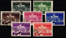 Albanien 408-414 Gestempelt #KB749 - Albania