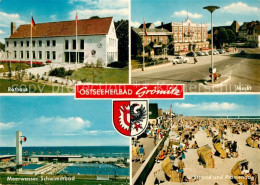 73259963 Groemitz Ostseebad Markt Rathaus Meerwasser-Schwimmbad Groemitz Ostseeb - Grömitz