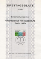 Germany Deutschland 1983-07 Internationale Funkausstellung, International Radio Exhibition, TV, Canceled In Berlin - 1981-1990