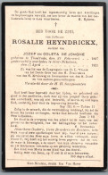 Bidprentje Tielrode - Heyndrickx Rosalie (1887-1921) - Devotieprenten