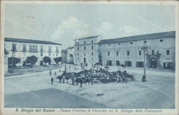 Cs107 Cartolina S.giorgio Del Sannio Piazza Principe Di Piemonte Benevento 1935 - Benevento