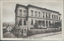 Cs112 Cartolina Arienzo S.felice Edificio Scolastico Caserta - Caserta