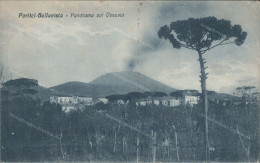 Cs113 Cartolina Portici Bellavista Panorama Col Vesuvio Napoli 1934 - Napoli (Naples)