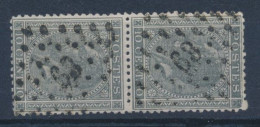 BELGIE - OBP Nr 17 (paar/paire) - Puntstempel 63 "BRUXELLES-NORD" - (ref. ST-2726) - 1865-1866 Profilo Sinistro