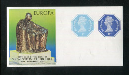 "GROSSBRITANIEN" 1974, Ganzsachenaufkleber "Winston Churchill" ** (R1254) - Storia Postale