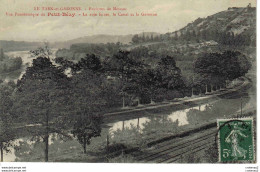 82 Environs De Moissac Vue Panoramique Du PETIT BEZY Voie Ferrée Canal La Garonne VOIR DOS En 1909 - Moissac