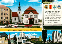 73258533 Lampertheim Bergstrasse Stadthaus Und Kirche Dom Schulzentrum Altenheim - Autres & Non Classés