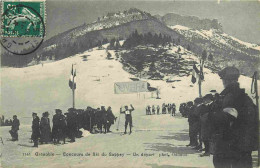 38 - Grenoble - Concours De Ski Du Sappey - Animée - Sports D'hiver - CPA - Oblitération Ronde De 1908 - Voir Scans Rect - Grenoble