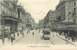 13 - Marseille - La Caisse D'Epargne - Animée - Tramway - CPA - Voir Scans Recto-Verso - Canebière, Centre Ville