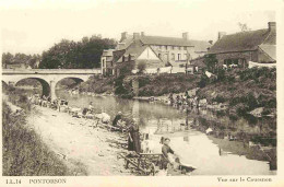 50 - Pontorson - Vue Sur Le Couesnon - Animée - Laveuses - Lavandières - CPA - Voir Scans Recto-Verso - Pontorson