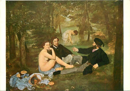 Art - Peinture - Edouard Manet - Le Déjeuner Sur L'herbe, 1863 - Femme Nue Aux Seins Nus - Carte Neuve - CPM - Voir Scan - Malerei & Gemälde