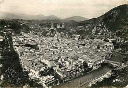 09 - Foix - Vue Générale Aérienne - Flamme Postale De Foix De 1957 Parfaite - Carte Dentelée - CPSM Grand Format - Voir  - Foix