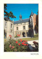 60 - Noyon - La Bibliothèque Et L'hôtel De Ville Municipal - Fleurs - CPM - Flamme Postale - Voir Scans Recto-Verso - Noyon