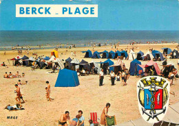 62 - Berck Sur Mer - La Plage - Scène De Plage - Blasons - CPM - Voir Scans Recto-Verso - Berck