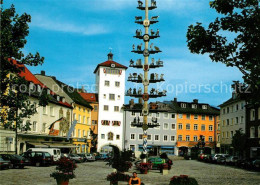 73258436 Traunstein Oberbayern Stadtplatz Mit Jacklturm Traunstein Oberbayern - Traunstein