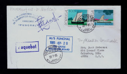 Sp10539 MADEIRA Island (FUNCHAL 1985 Posted On Board /cruise) Paquebot Portugal Mailed Ohio -US - Andere(Zee)