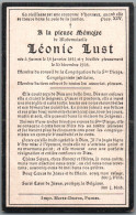 Bidprentje Veurne - Lust Leonie (1841-1918) - Imágenes Religiosas