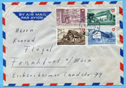 Satz - Brief Von Basel Nach Frankfurt 1949 - Lettres & Documents
