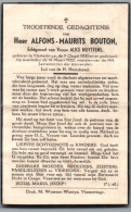 Bidprentje Vlamertinge - Bouton Alfons Maurits (1900-1952) Plooi - Devotion Images