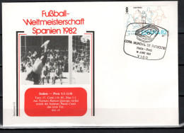 Spain 1982 Football Soccer World Cup Commemorative Cover Match Italy - Peru 1:1 - 1982 – Spain