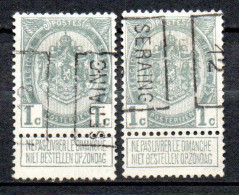 1920 Voorafstempeling Op Nr 81A - SERAING 12 - Positie A & B - Rollenmarken 1910-19