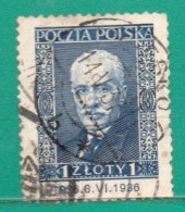 44 Polonia 1936 YT 390 Ss Usado-Presidente M.I. Moscicki- TT: Personalidades- Yvert Euros 10.00 - Usados