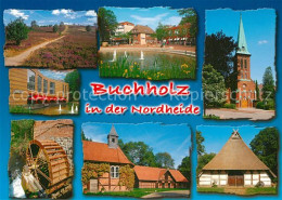 73258091 Buchholz Nordheide Heide Teich Kirche Muehlrad Gehoeft Buchholz Nordhei - Buchholz