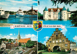 73258062 Flensburg Boote Schloss Marktplatz Stadttor Flensburg - Flensburg