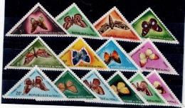 MALI 1964 BUTTERFLIES MI No 7-20 MNH VF!! - Farfalle