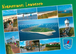 73258042 Langeoog Nordseebad Strandpartien Leuchtturm Duenen Fliegeraufnahme Lan - Langeoog