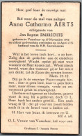 Bidprentje Vosselaar - Aerts Anna Catharina (1906-1952) - Images Religieuses