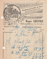 14-R.Grévrie...Boucherie De La Côte De Nacre....Spécialité De Prè-Salé....Riva-Bella...(Calvados)....1929 - Lebensmittel