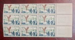 France Neufs N** Bloc De 9 Timbres YT N° 1018 Ballon Poste - Ungebraucht