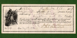 USA Promissory Note HORTON Missouri 1909 Indian Riding Horse - Andere & Zonder Classificatie