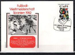 Spain 1982 Football Soccer World Cup Commemorative Cover Match Belgium - El Salvador 1:0 - 1982 – Spain