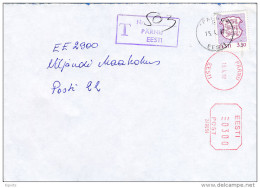 Registered Uprated Meter Cover / 240054 - 15 April 1997 Pärnu - Estland
