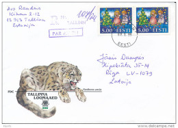 Registered Cover Abroad / Christmas - 8 March 1999 Tallinn - Estonie