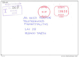 Registered Meter Cover / 240035 - 6 January 1997 Pärnu - Estonia