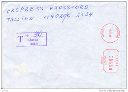 Registered Commercial Meter Cover Freistempel - 3 November 1999 Pärnu - 240054 - Estland