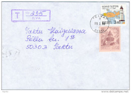 Registered Commercial Cover Multiple Stamps - 9 February 1999 Elva - Estland