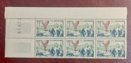 France Neufs N** Bloc De 6 Timbres YT N° 1018 Ballon Poste - Nuovi