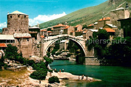 73257535 Mostar Moctap Bruecke Ueber Die Neretva Wahrzeichen Der Stadt Mostar Mo - Bosnien-Herzegowina