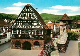 73257516 Doerrenbach Historisches Rathaus 16. Jhdt. Fachwerkhaus Stadtmauer Turm - Bad Bergzabern