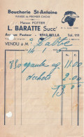 14-L.Baratte..Boucherie St-Antoine..Riva-Bella...(Calvados)....1936 - Alimentaire