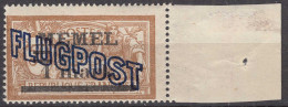 Memel 1921 Mi. 43 II Flugpostmarke 1 Mk. Auf 50 C. Postfrisch MNH  (70462 - Memelland 1923