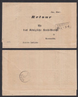 1859 RASZKOW R2 Retour - POST-Insinuations-Document In KROTOSCHIN   (32054 - Other & Unclassified