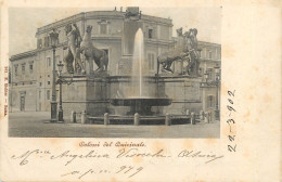 Italy Postcard Colossi Del Quizinale - Andere & Zonder Classificatie