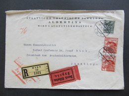 BRIEF Wien - Piesting Expres 1937 Albertina  // D*59508 - Lettres & Documents