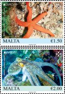 MALTA 2024 Europa CEPT. Underwater Fauna & Flora (Preorder) - Fine Set MNH - Malte